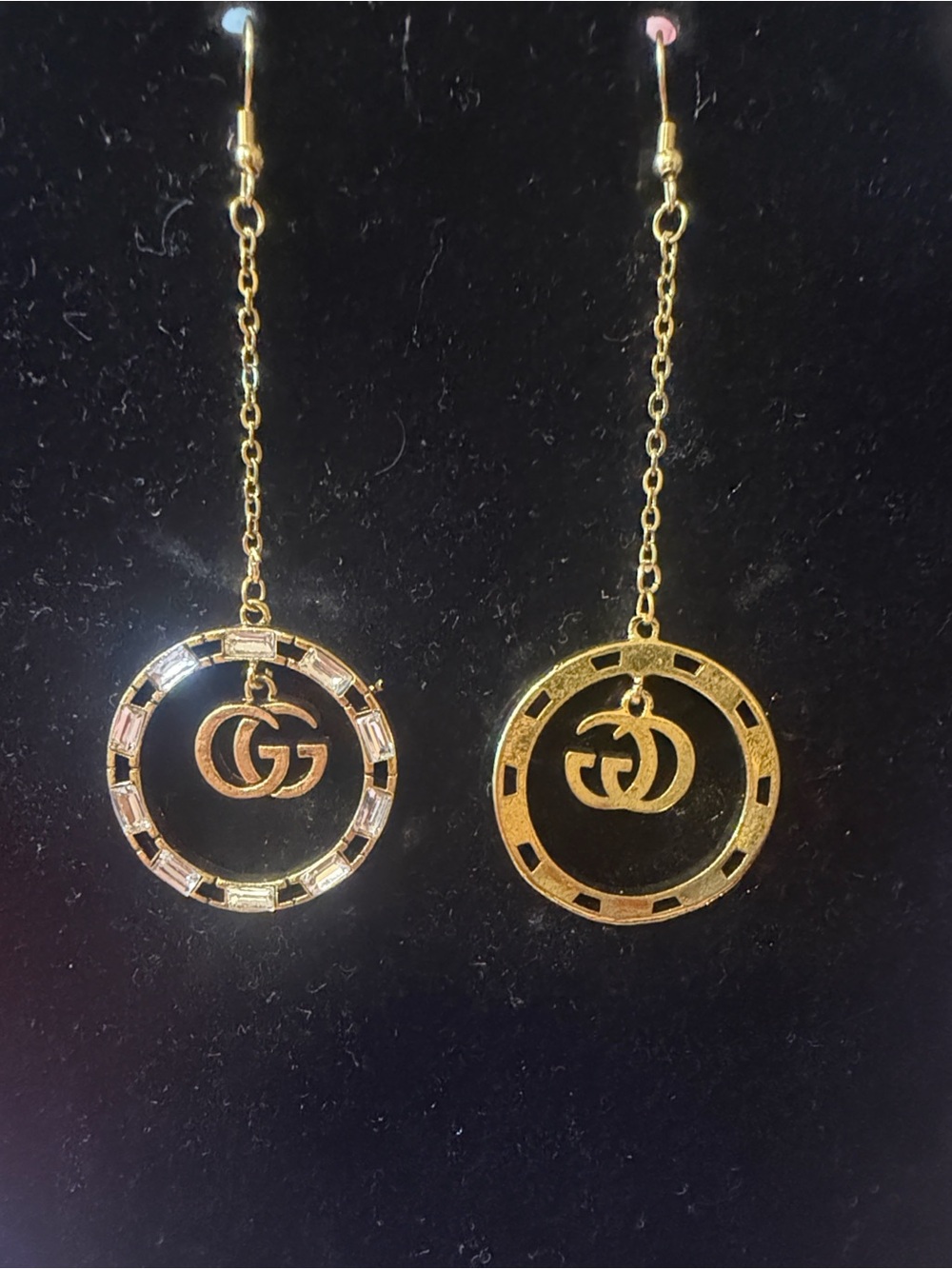 Gold Double-G Dangle Earrings - Women Jewelry